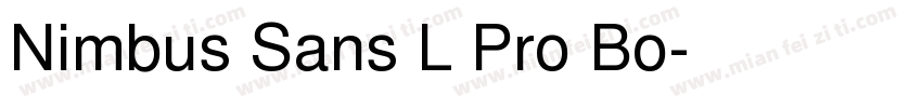 Nimbus Sans L Pro Bo字体转换
